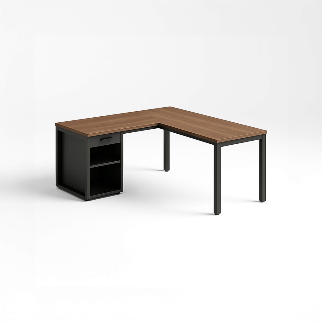 [E-COM06] Escritorio en L con asiento a la derecha